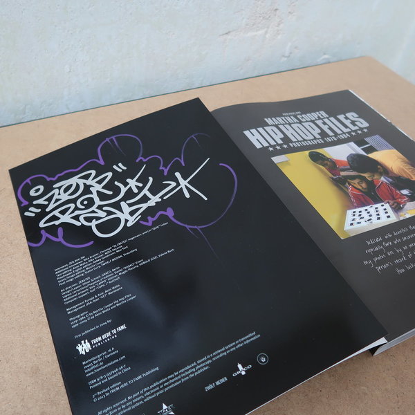 MARTHA COOPER/ZEB ROC SKI: Hip Hop Files, Buch, SIGNED BY ZEBSTER